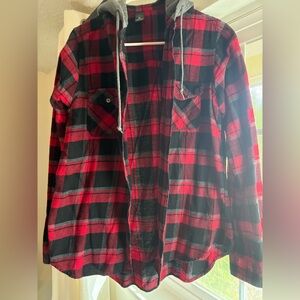 L - Hooded Flannel